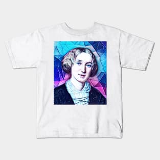 George Eliot Snowy Portrait | George Eliot Artwork 6 Kids T-Shirt